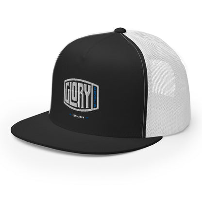 Glory Darts - Badge Trucker-Cap Blue