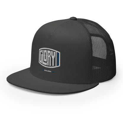 Glory Darts - Badge Trucker-Cap Blue