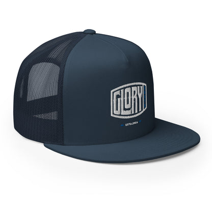 Glory Darts - Badge Trucker-Cap Blue