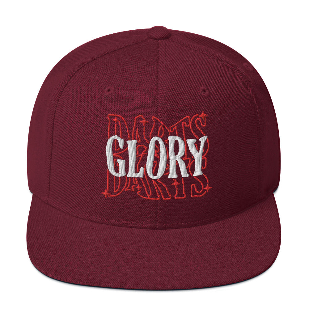 Glory Darts - Blurred Snapback-Cap Red