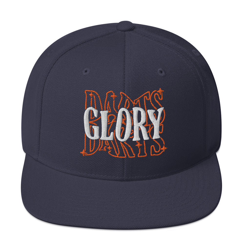 Glory Darts - Blurred Snapback-Cap Orange