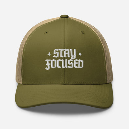 Glory Darts - Stay Focused Retro Trucker-Cap